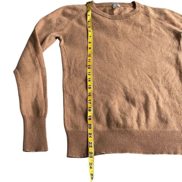 EUC! Caslon Nordstrom 100% Cashmere Crew Neck Sweater in Tan/Camel - Size Small - Picture 9 of 9